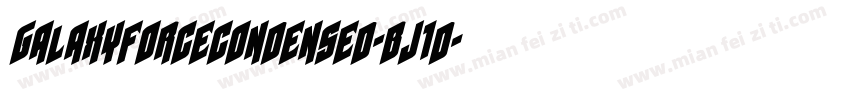 GalaxyForceCondensed-BJ1d字体转换