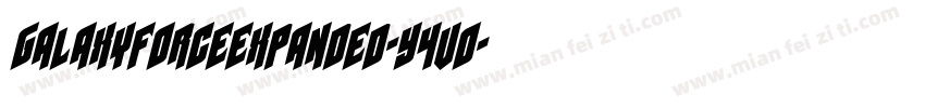 GalaxyForceExpanded-Y4vO字体转换