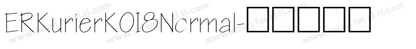 ERKurierKOI8Normal字体转换