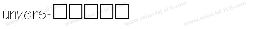 unvers字体转换