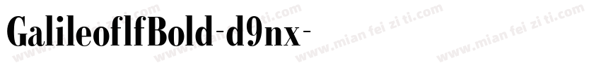 GalileoflfBold-d9nx字体转换