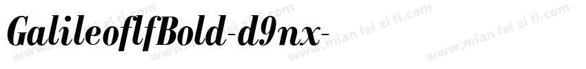 GalileoflfBold-d9nx字体转换