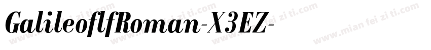 GalileoflfRoman-X3EZ字体转换