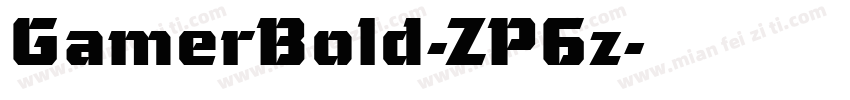 GamerBold-ZP6z字体转换