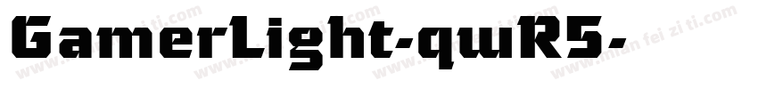 GamerLight-qwR5字体转换