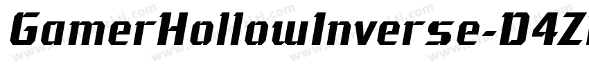 GamerHollowInverse-D4ZR字体转换