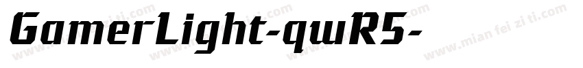GamerLight-qwR5字体转换