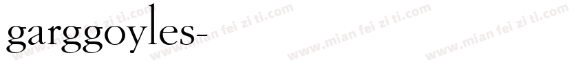 garggoyles字体转换