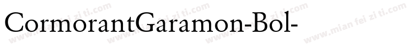 CormorantGaramon-Bol字体转换