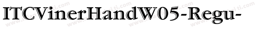 ITCVinerHandW05-Regu字体转换