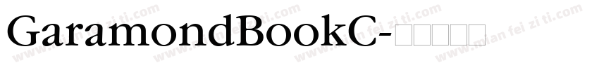 GaramondBookC字体转换