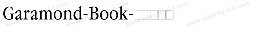 Garamond-Book字体转换