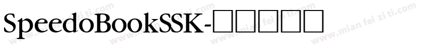 SpeedoBookSSK字体转换