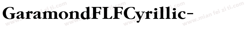 GaramondFLFCyrillic字体转换