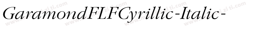 GaramondFLFCyrillic-Italic字体转换
