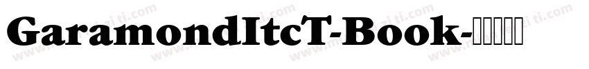 GaramondItcT-Book字体转换