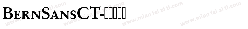 BernSansCT字体转换
