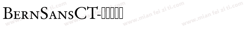BernSansCT字体转换