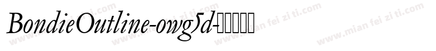 BondieOutline-owg5d字体转换