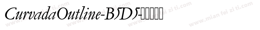 CurvadaOutline-B5D5字体转换