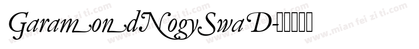GaramondNo5SwaD字体转换