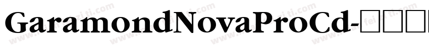 GaramondNovaProCd字体转换