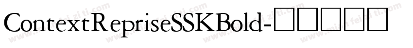 ContextRepriseSSKBold字体转换