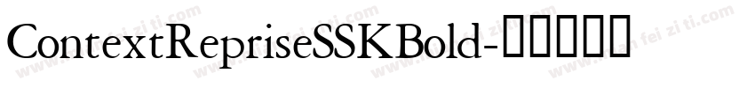 ContextRepriseSSKBold字体转换