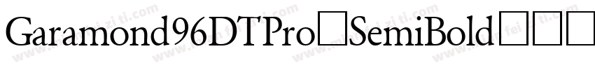 Garamond96DTPro-SemiBold字体转换