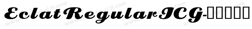 EclatRegularICG字体转换
