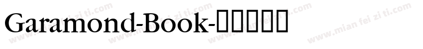 Garamond-Book字体转换