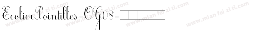 EcolierPointilles-OG08字体转换