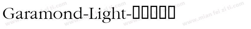 Garamond-Light字体转换