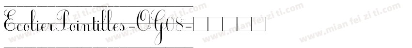 EcolierPointilles-OG08字体转换