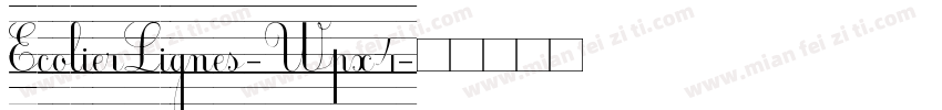 EcolierLignes-Wpx4字体转换