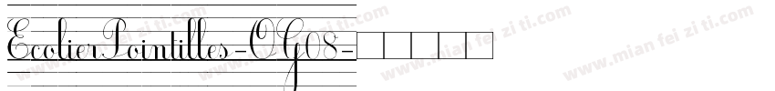 EcolierPointilles-OG08字体转换