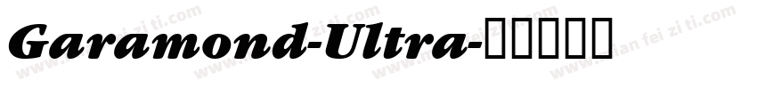 Garamond-Ultra字体转换