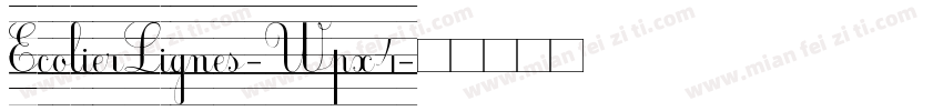 EcolierLignes-Wpx4字体转换