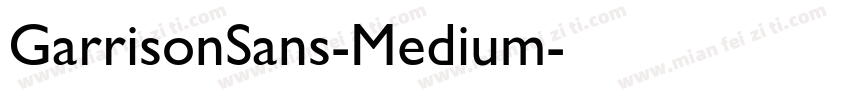 GarrisonSans-Medium字体转换