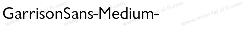 GarrisonSans-Medium字体转换
