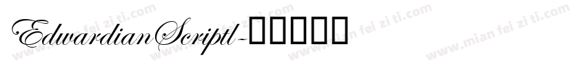 EdwardianScriptl字体转换
