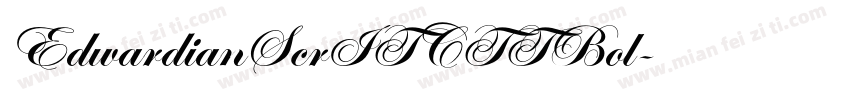 EdwardianScrITCTTBol字体转换