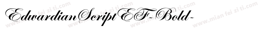 EdwardianScriptEF-Bold字体转换