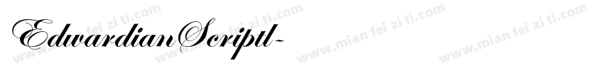 EdwardianScriptl字体转换