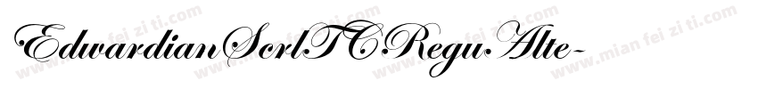 EdwardianScrlTCReguAlte字体转换