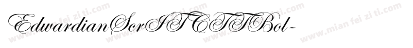 EdwardianScrITCTTBol字体转换
