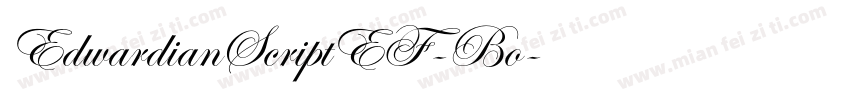EdwardianScriptEF-Bo字体转换