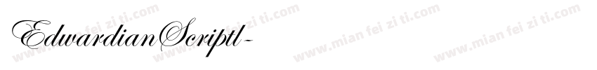 EdwardianScriptl字体转换