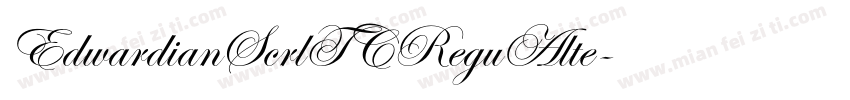 EdwardianScrlTCReguAlte字体转换