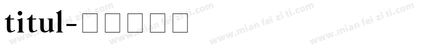 titul字体转换